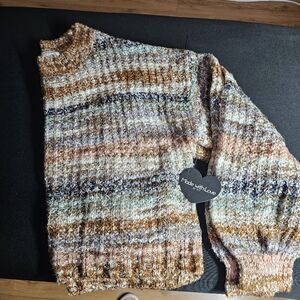 Knitted crop top sweater